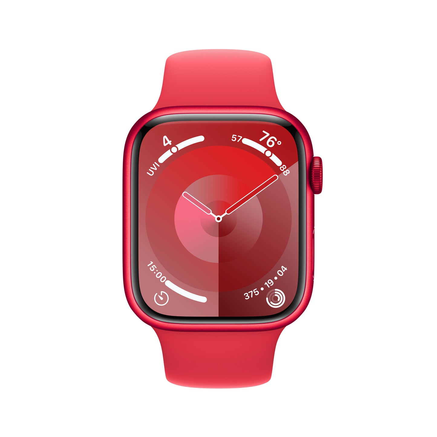 Apple Watch Series 9 • 45mm Rouge • Bracelet Sport (PRODUCT)RED S/M