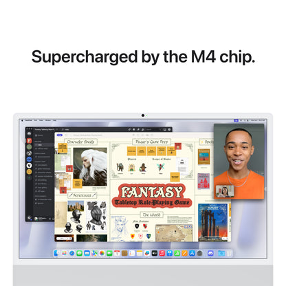 iMac 24" M4 10C/16GB/256GB/GPU10C/Gbit • Français • Touch Num • Argent