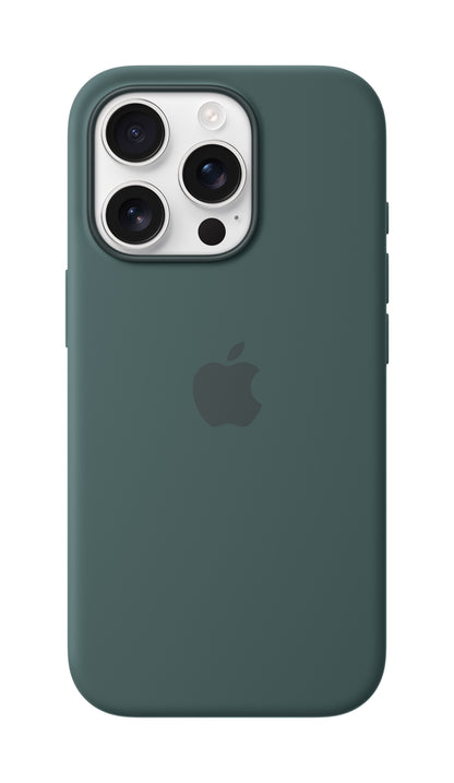 iPhone 16 Pro Coque en Silicone avec MagSafe • Vert Lacustre