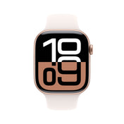 Apple Watch Series 10 • 46mm Or Rose • Bracelet Sport Rose Tendre • S/M