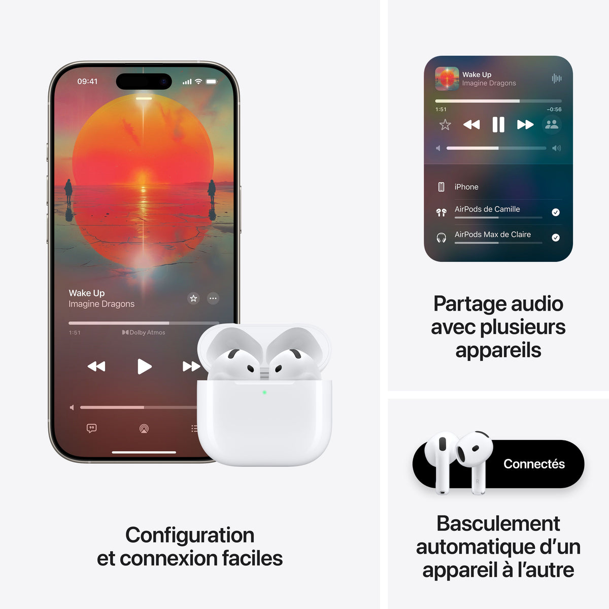 AirPods 4 avec Réduction active du bruit