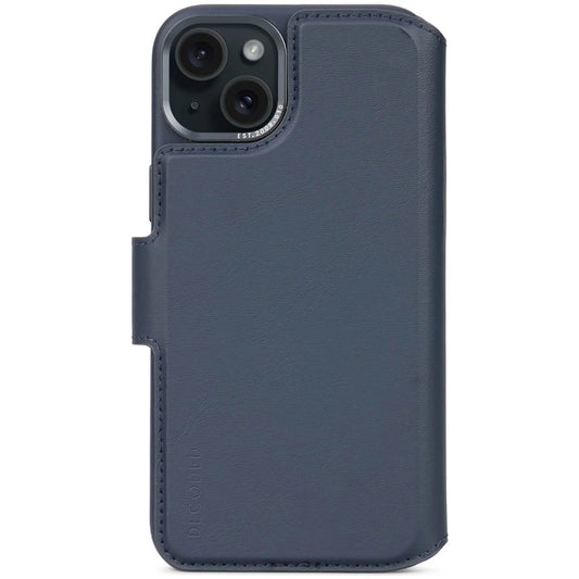 Decoded • Etui Portefeuille amovible pour iPhone 15 Plus • Bleu Marine