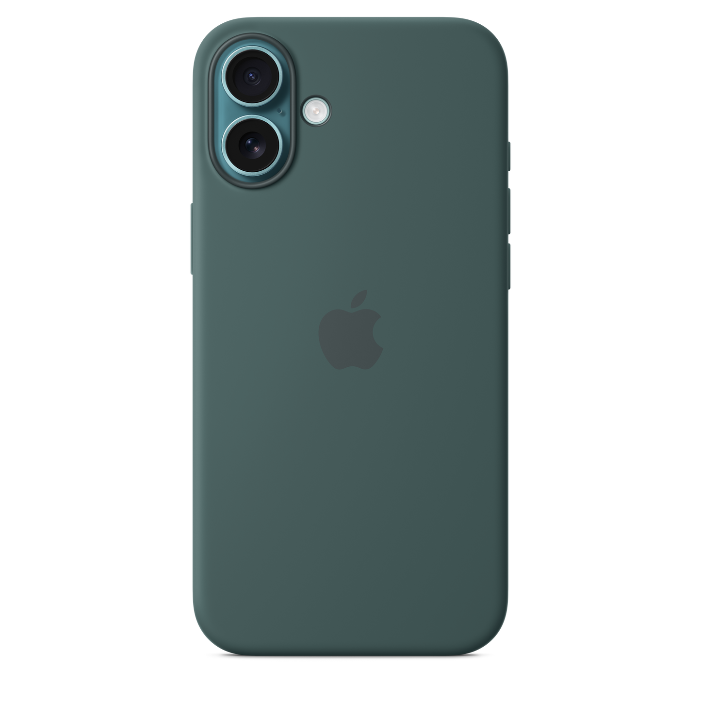 Coque en silicone avec MagSafe pour iPhone 16 Plus - Vert lacustre