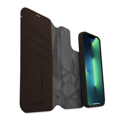 Decoded • Etui Portefeuille amovible pour iPhone 14 Plus • Marron