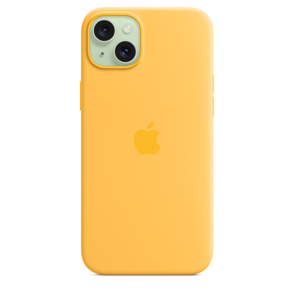 Apple • Coque en silicone avec MagSafe pour iPhone 15 Plus • Rayon de Soleil