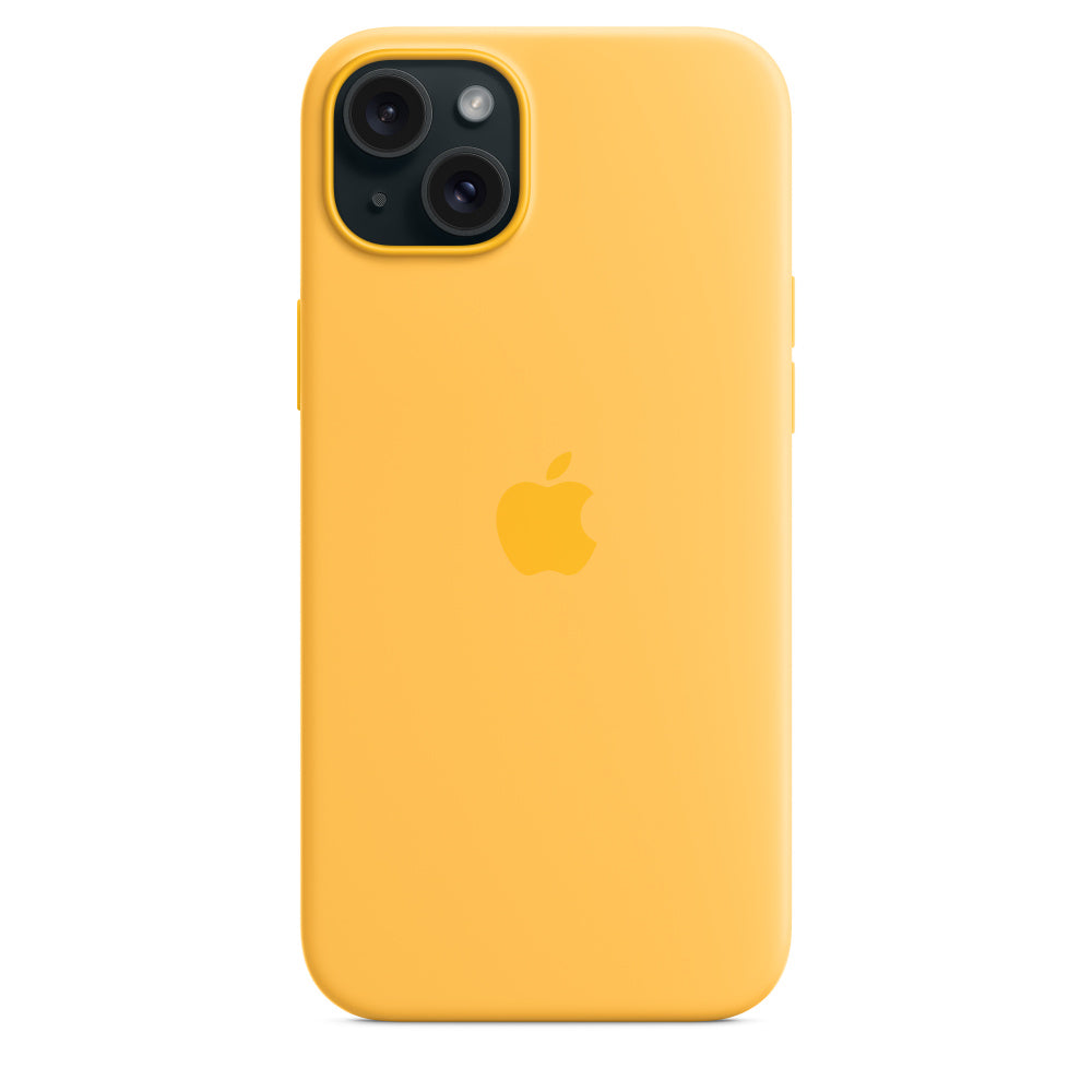 Apple • Coque en silicone avec MagSafe pour iPhone 15 Plus • Rayon de Soleil