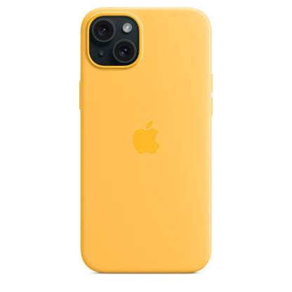 Apple • Coque en silicone avec MagSafe pour iPhone 15 Plus • Rayon de Soleil