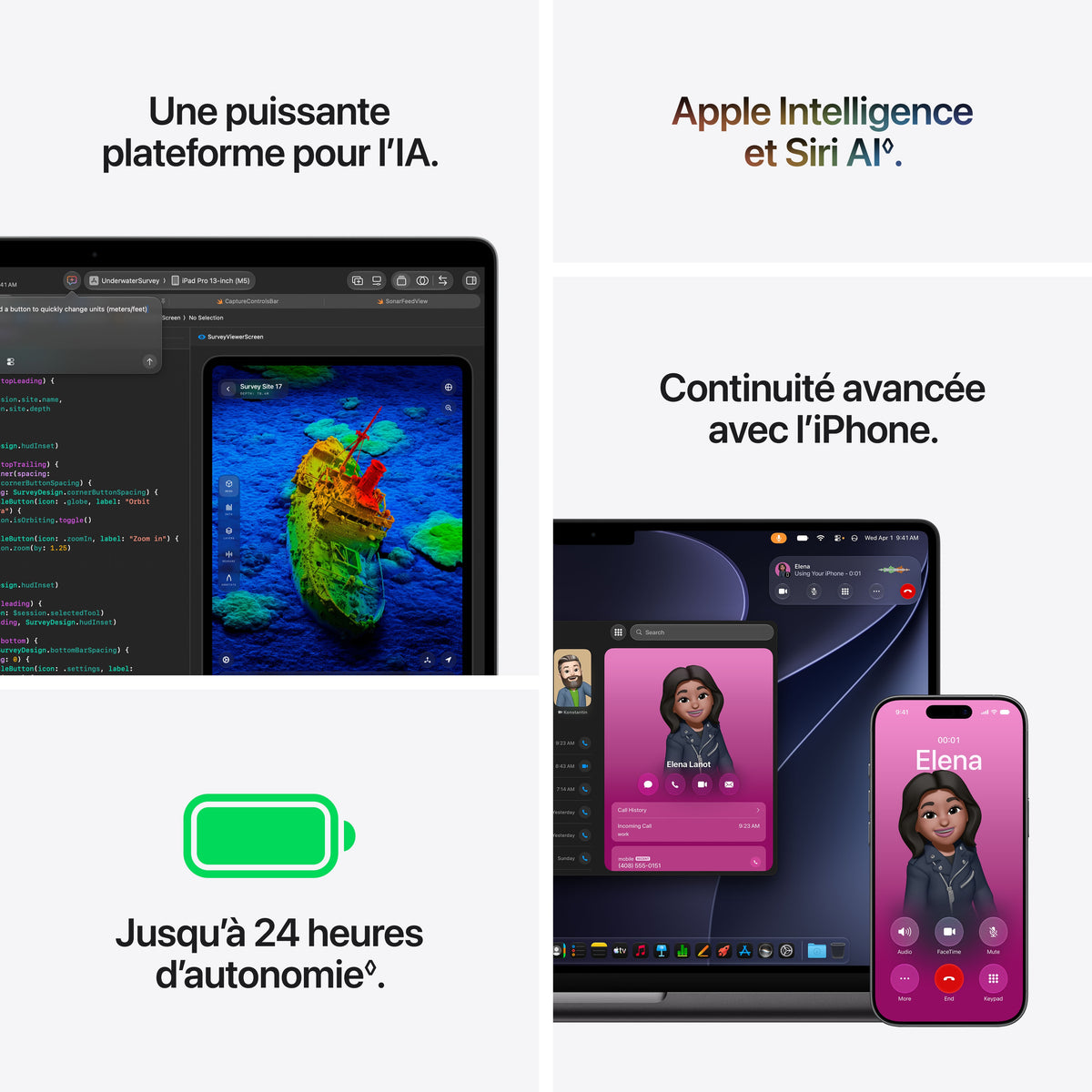 MacBook Pro 14 pouces: Puce Apple M6 avec CPU 12 cœurs et GPU 12 cœurs, 1 To SSD - Noir sidéral