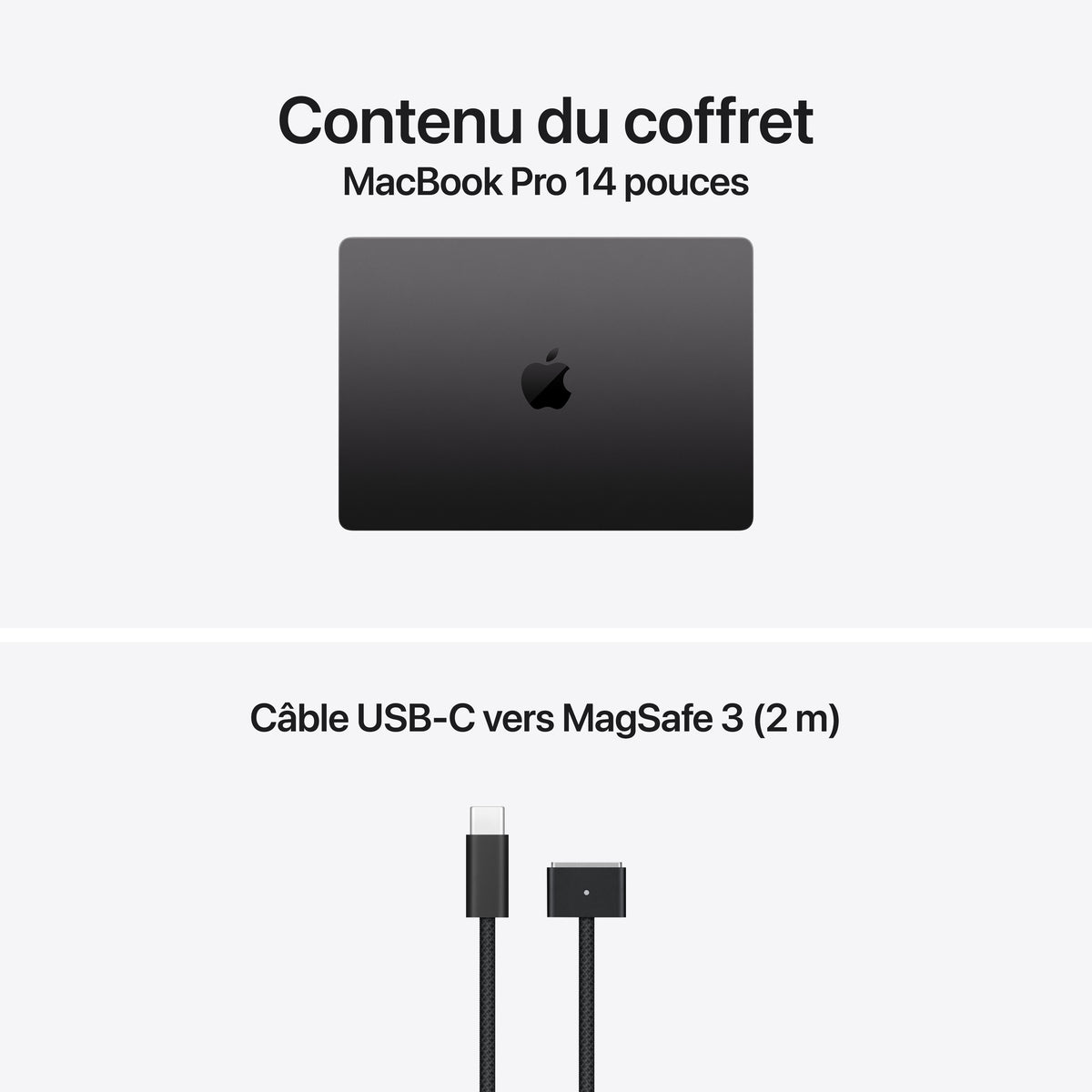 MacBook Pro 14 pouces: Puce Apple M6 avec CPU 12 cœurs et GPU 12 cœurs, 1 To SSD - Noir sidéral