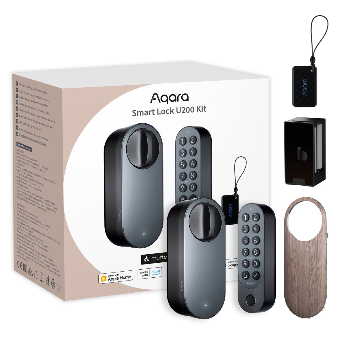 Aqara U200 Kit Serrure Connectée • Noir