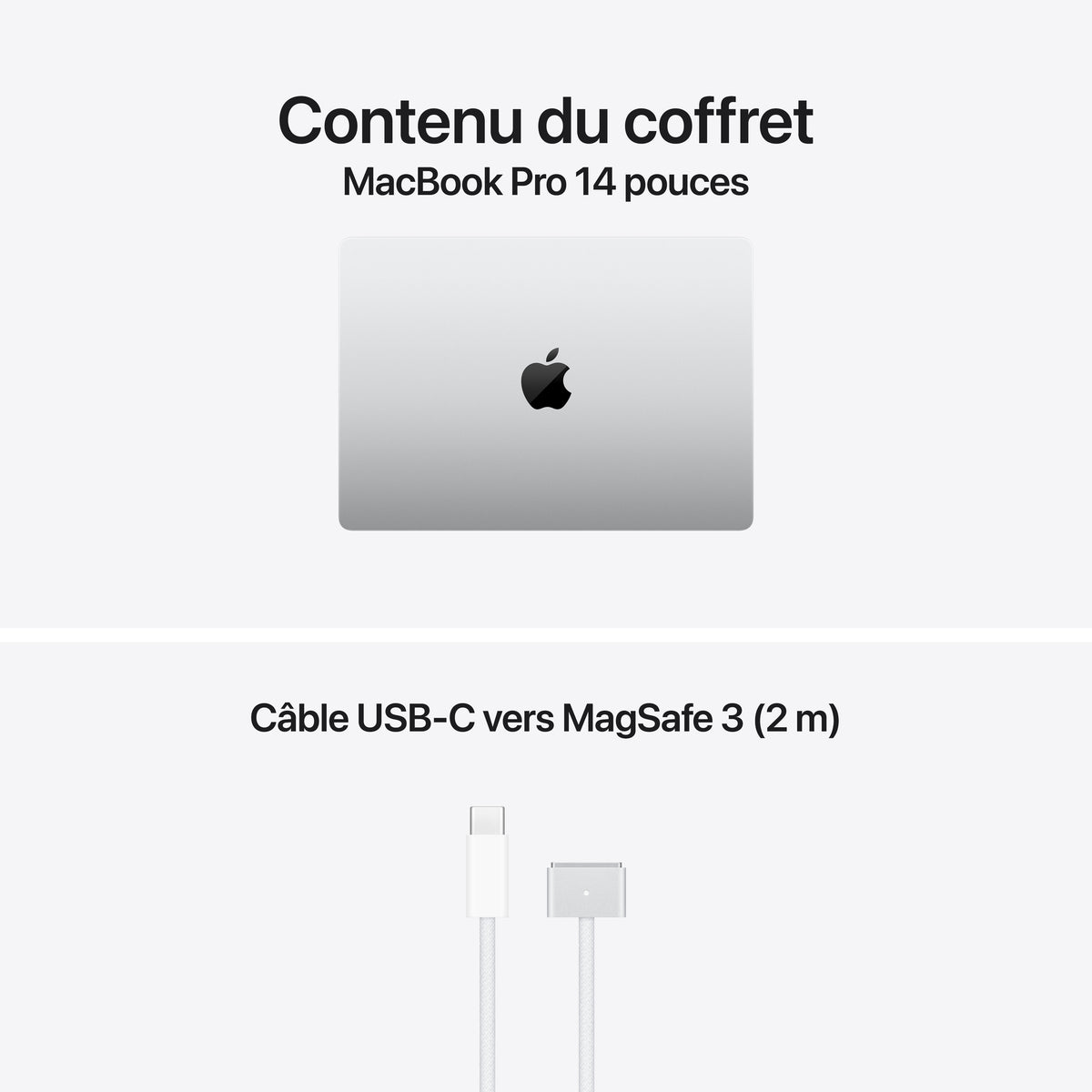 MacBook Pro 14 pouces: Puce Apple M6 avec CPU 12 cœurs et GPU 12 cœurs, 1 To SSD - Argent