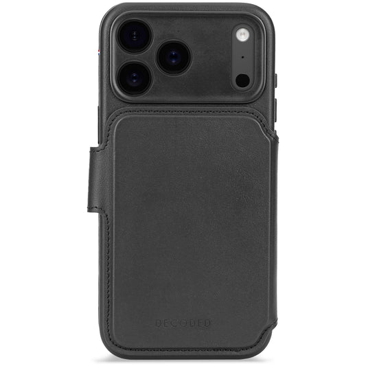 Decoded • Etui Portefeuille amovible pour iPhone 17 Pro • Noir