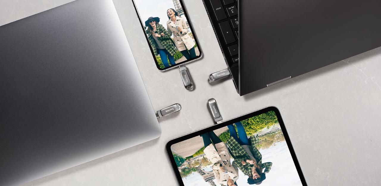 SanDisk Dual USB Drive Luxe USB-C • 128GB