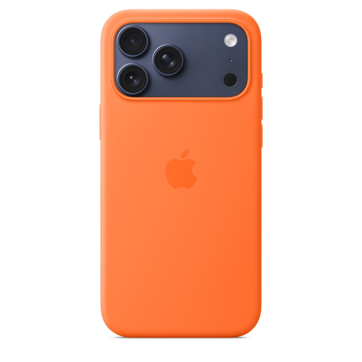 Coque en silicone avec MagSafe pour iPhone 17 Pro Max – Orange
