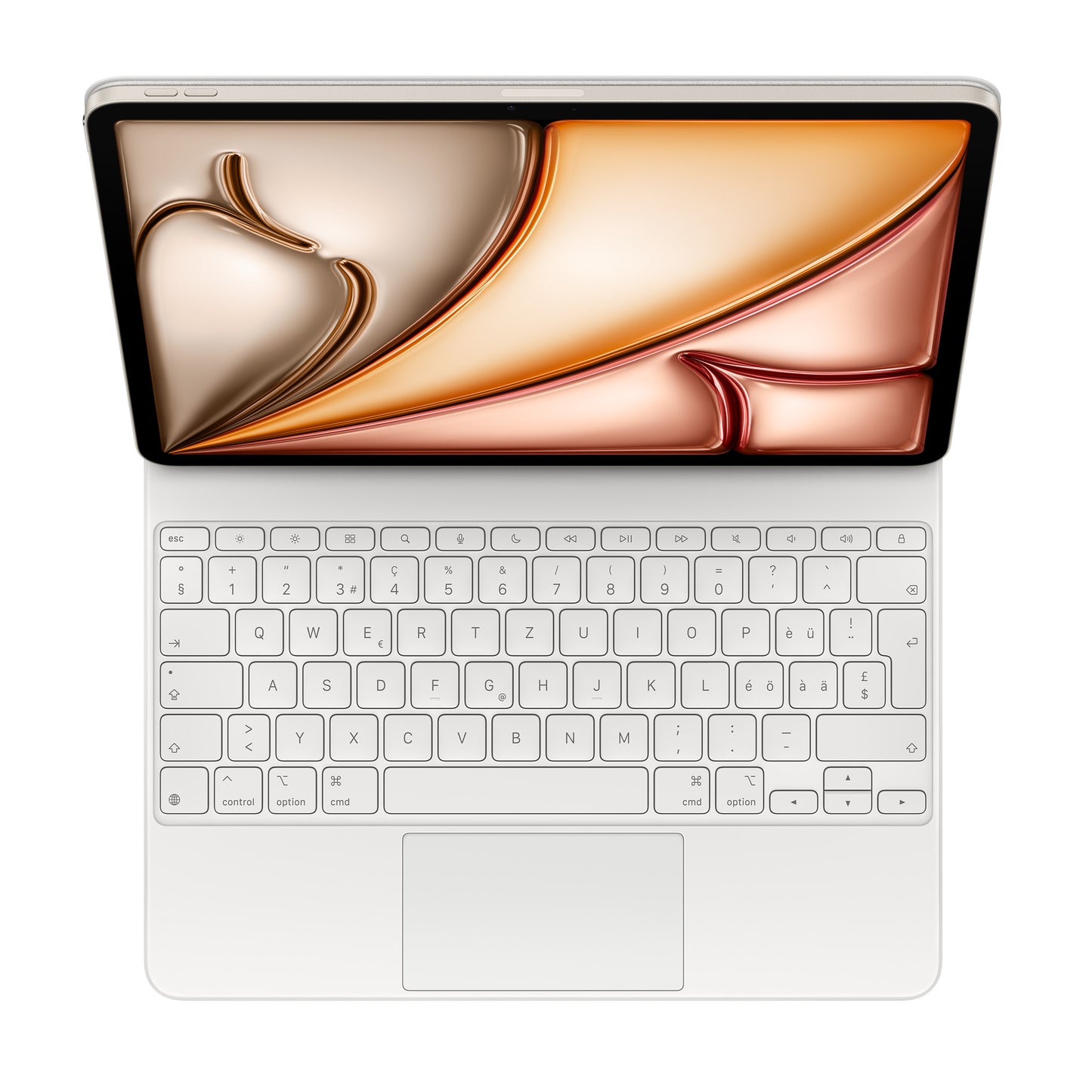 iPad Air 13" M3/M4 • Magic Keyboard • Suisse-Français • Blanc