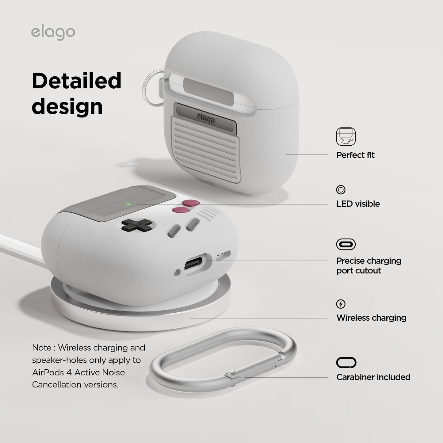 ELAGO Airpods 4 Coque Retro Gaming