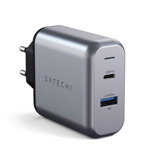 Satechi Chargeur double USB-C et USB-A • 30W