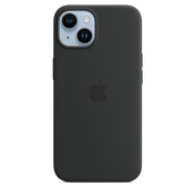 Coque en silicone avec MagSafe pour iPhone 14 - Minuit