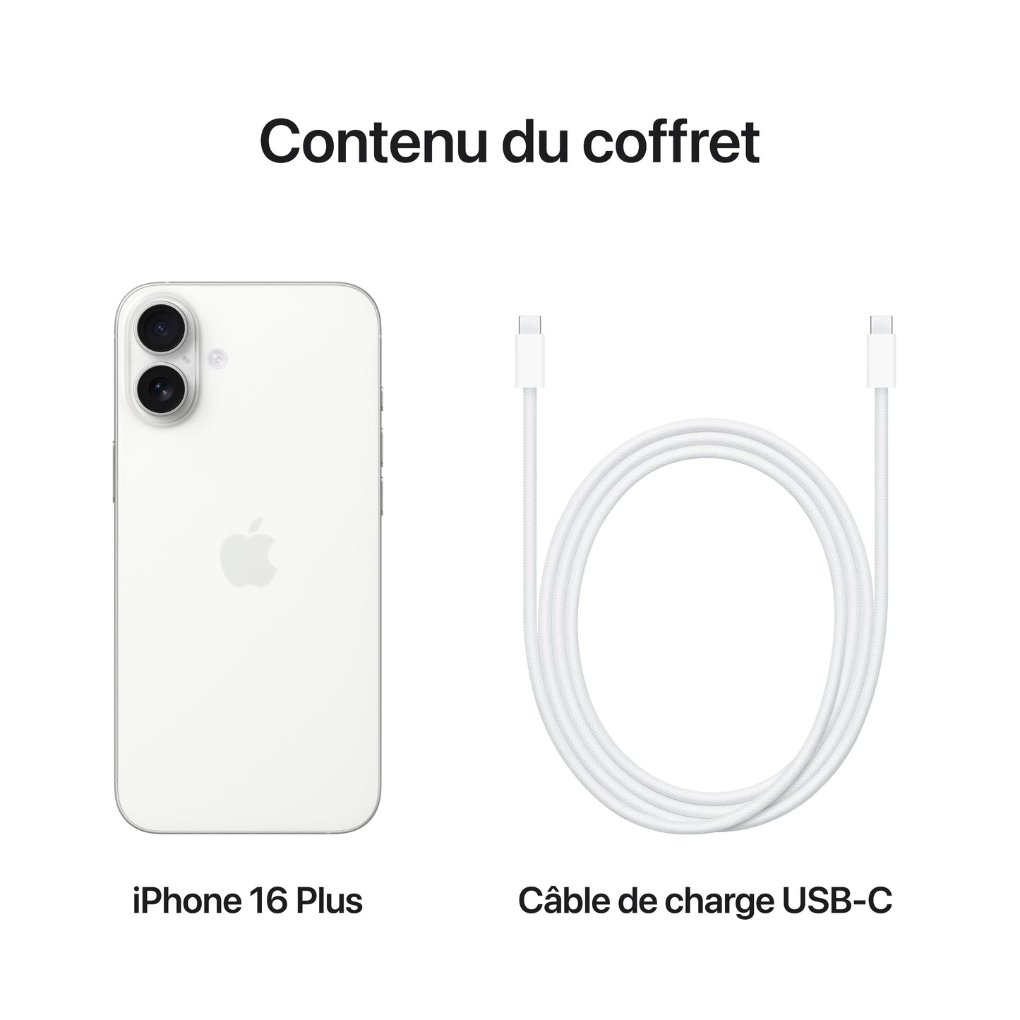 iPhone 16 Plus 256 Go Blanc