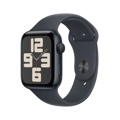 Apple Watch SE (2ème gén) • Alu 44mm Minuit • Bracelet Sport Minuit M/L