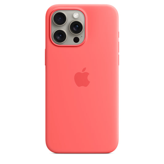 Apple • Coque en silicone avec MagSafe pour iPhone 15 Pro Max • Goyave