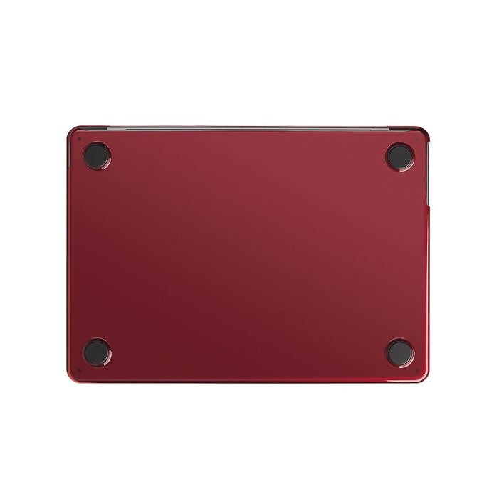 Aiino Shell Glossy Coque de protection pour MacBook Air 13" M2/M3/M4 • Rouge