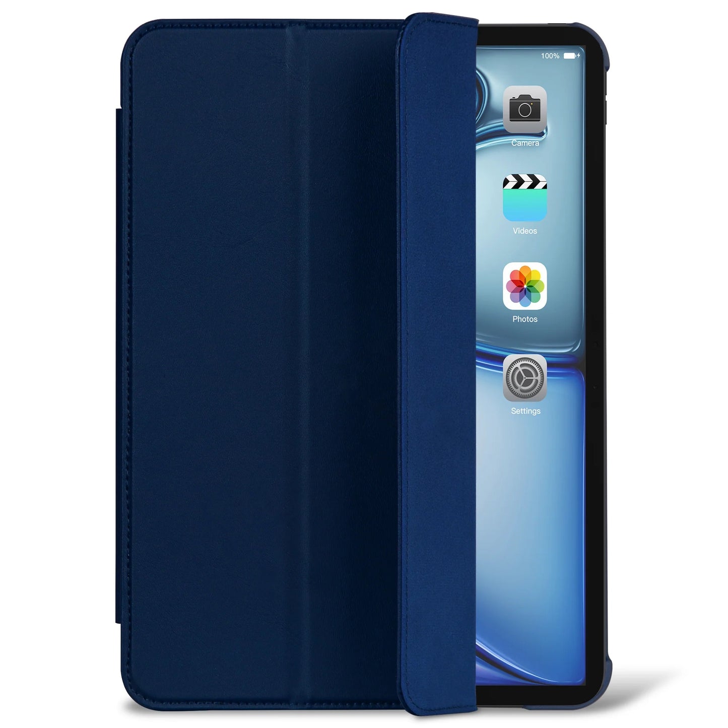 Decoded • Housse Texturée en Silicone Slim pour iPad Air 11" M2/M3  • Bleu Navy Peony