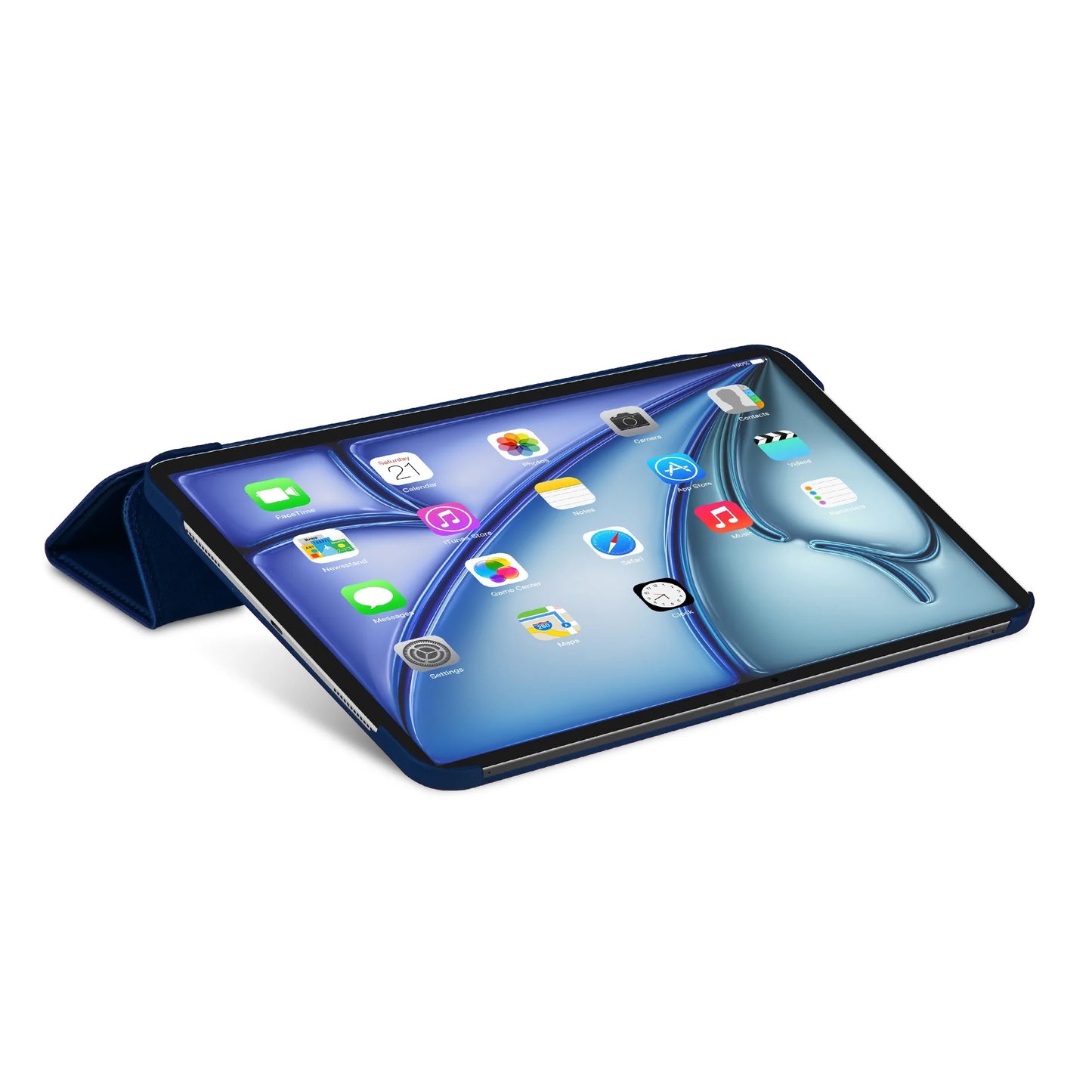 Decoded • Housse Texturée en Silicone Slim pour iPad Air 11" M2/M3  • Bleu Navy Peony