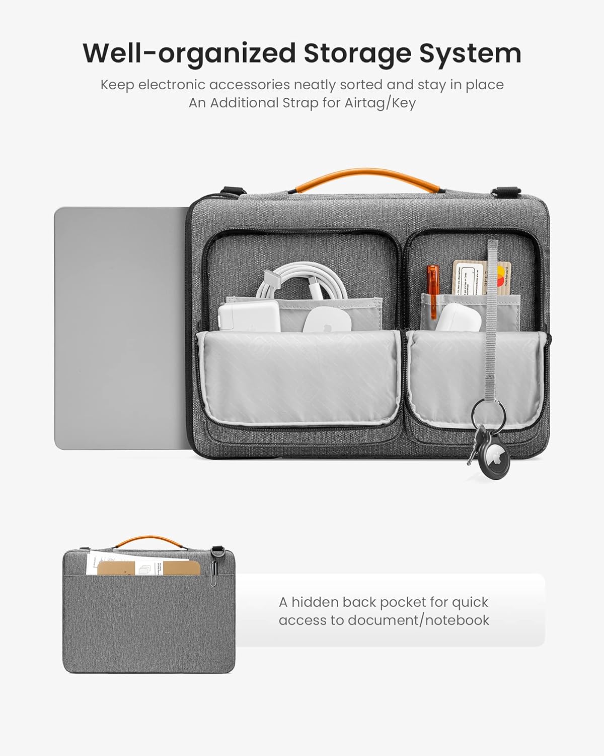 Tomtoc • Defender A42 pour MacBook Pro 14" • Gris
