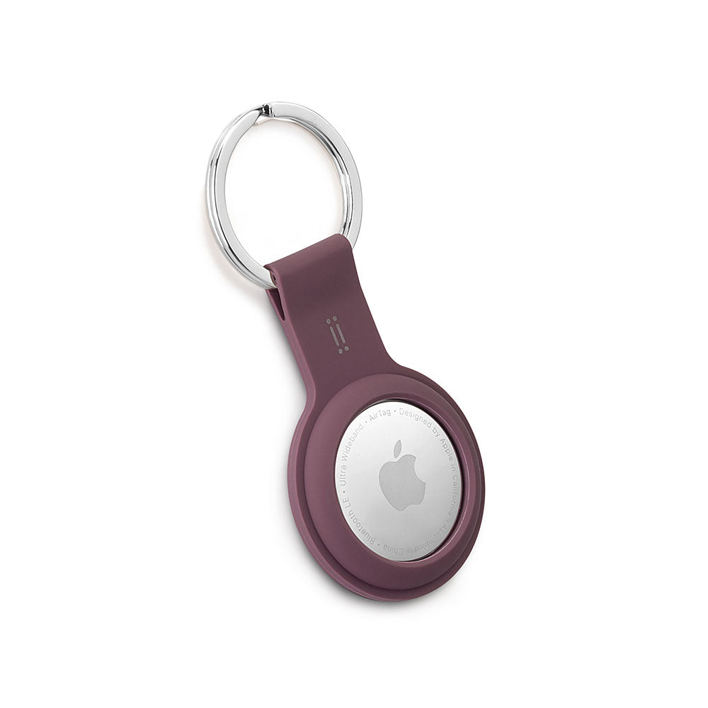 Lineheart GiGiTag • Etui porte-clé pour Airtag • Rouge Bordeau
