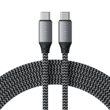 Satechi Cable de charge 2m • Type-C vers Type-C 100W • Gris Sidéral