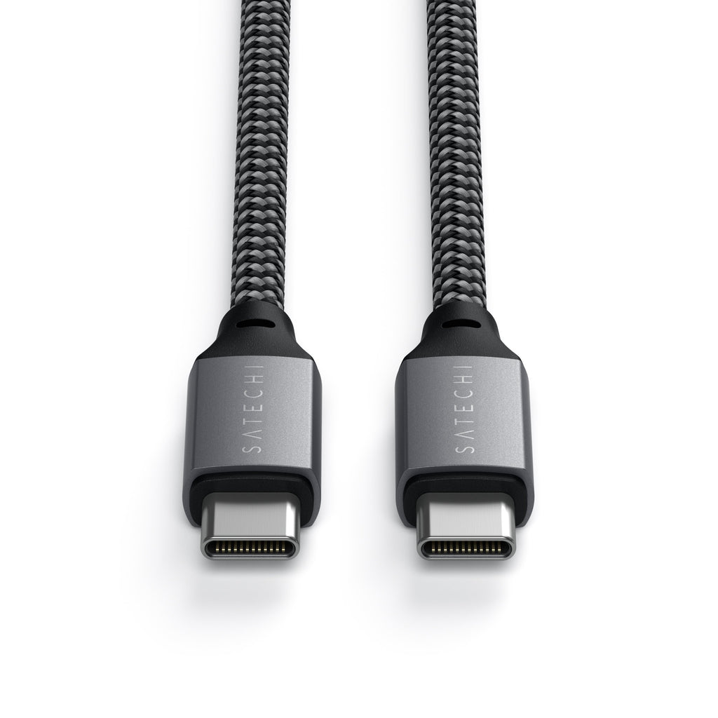 Satechi Cable de charge 2m • Type-C vers Type-C 100W • Gris Sidéral