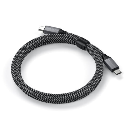 Satechi Cable de charge 2m • Type-C vers Type-C 100W • Gris Sidéral