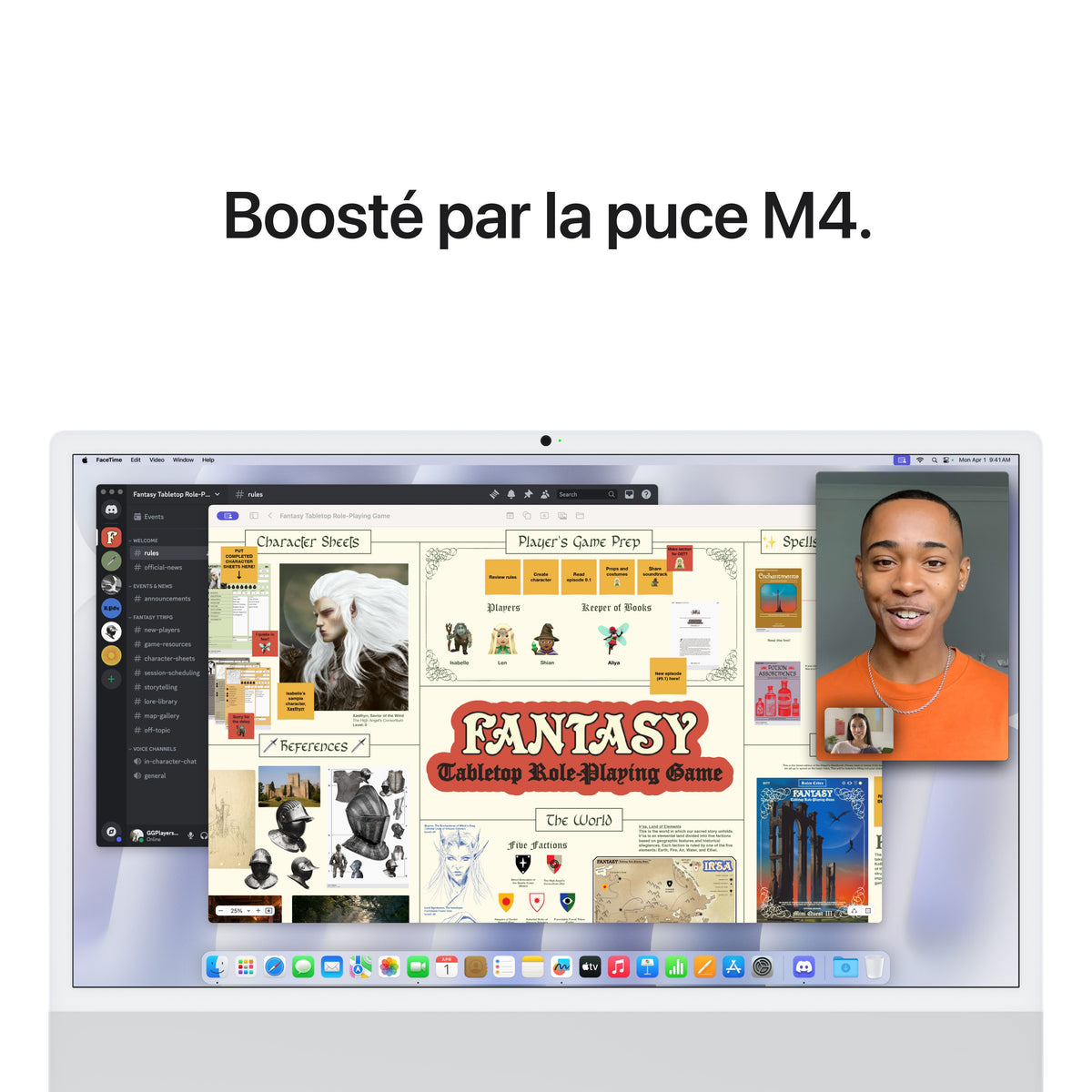 iMac 24 pouces avec écran Retina 4,5K: Puce Apple M4 avec CPU 10 cœurs et GPU 10 cœurs, 256 Go SSD - Argent