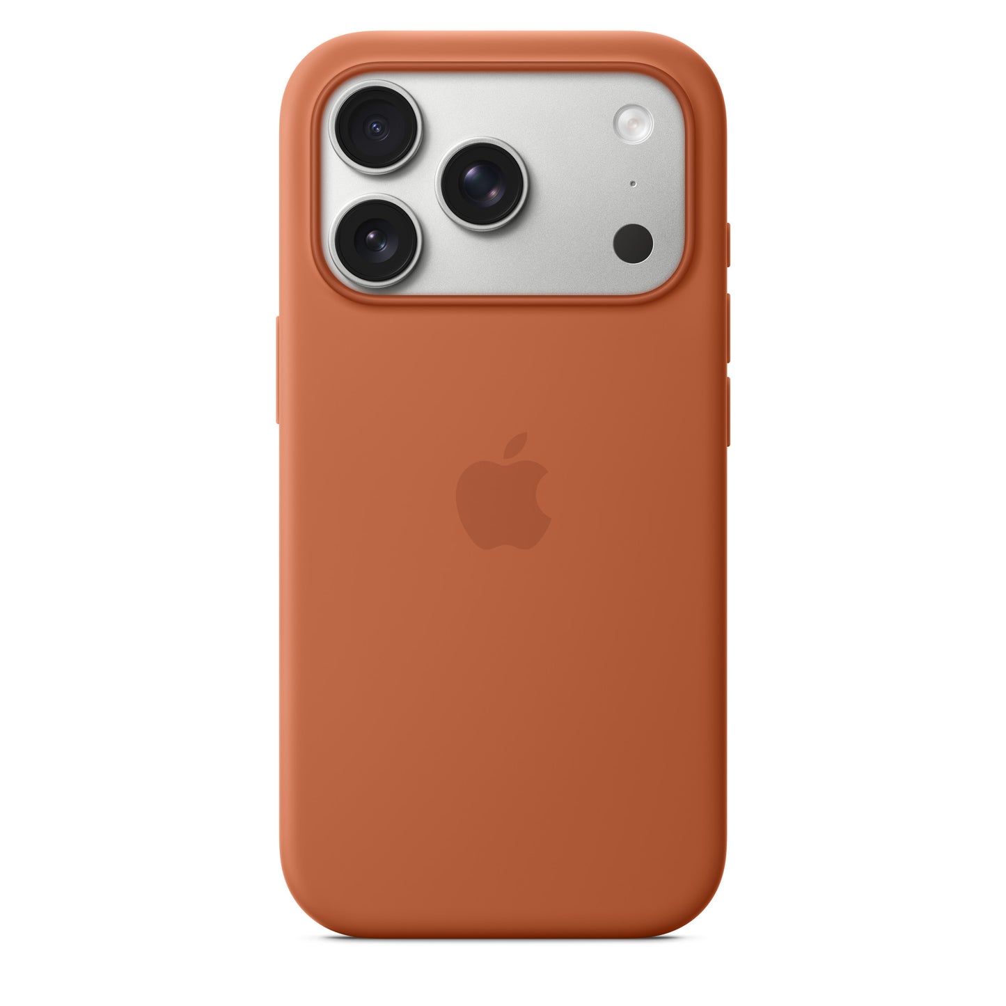 Coque en silicone avec MagSafe pour iPhone 17 Pro - Terracotta
