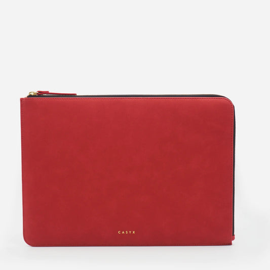 Casyx Atelier • Etui pour Macbook Pro/Air 13" • Carmin