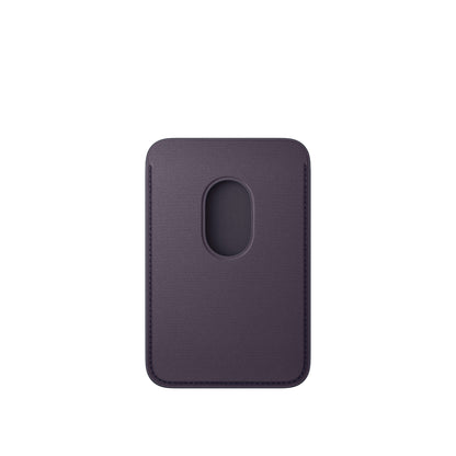 Porte-cartes en tissage fin pour iPhone avec MagSafe • Violet Nuit
