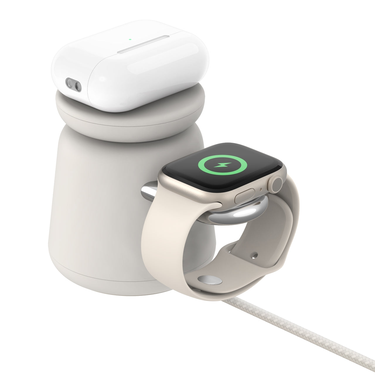 Belkin • BoostCharge Pro Station de recharge 2‑en‑1 avec MagSafe • Sable