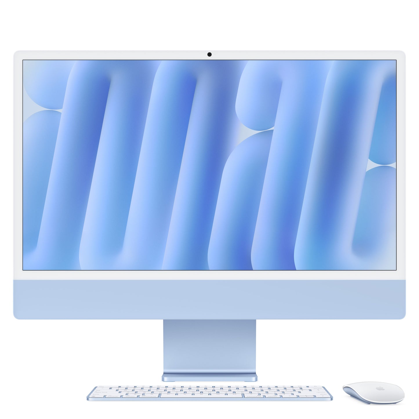 iMac 24 pouces avec écran Retina 4,5K: Puce Apple M4 avec CPU 8 cœurs et GPU 8 cœurs, 256 Go SSD - Bleu