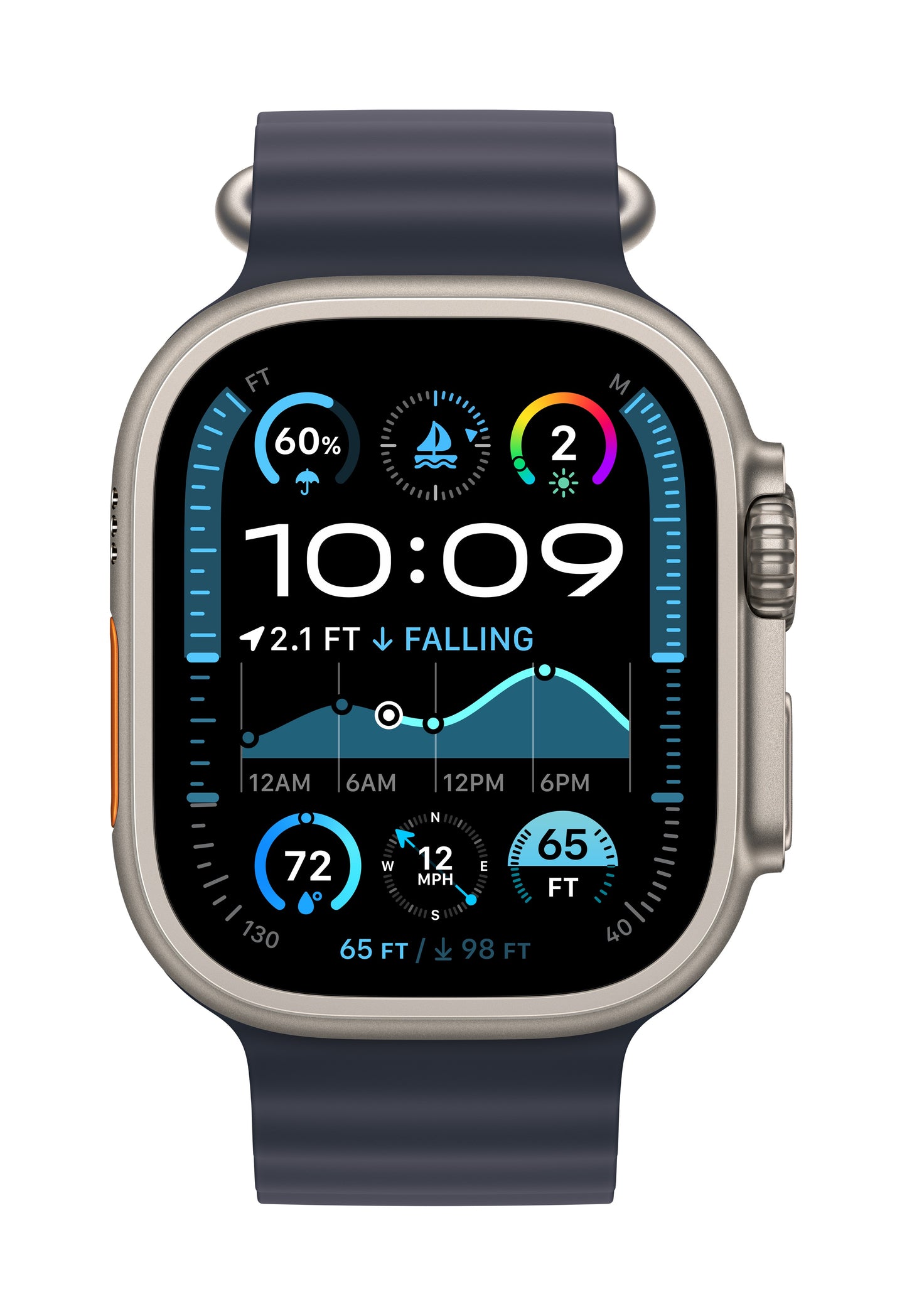 Apple Watch Ultra 2 • Naturel • 49 mm • Bracelet Océan Marine