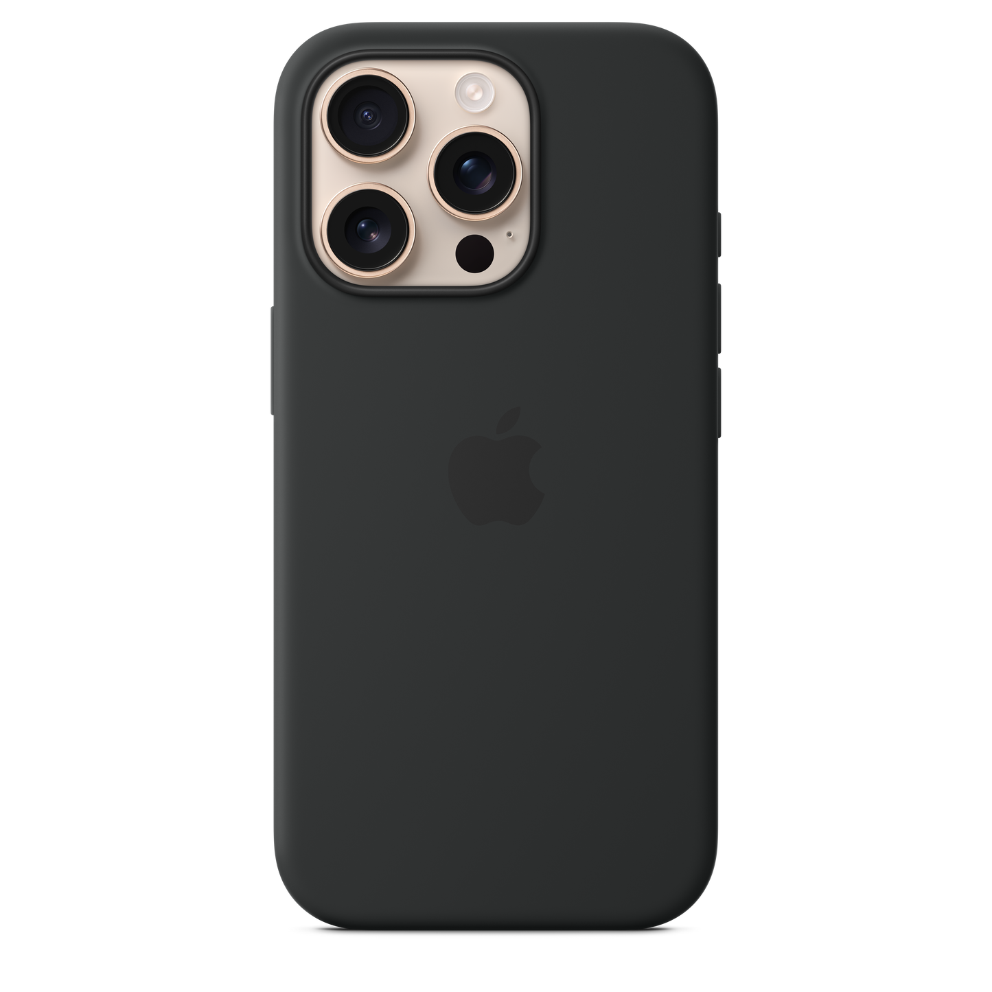 Coque en silicone avec MagSafe pour iPhone 16 Pro - Noir