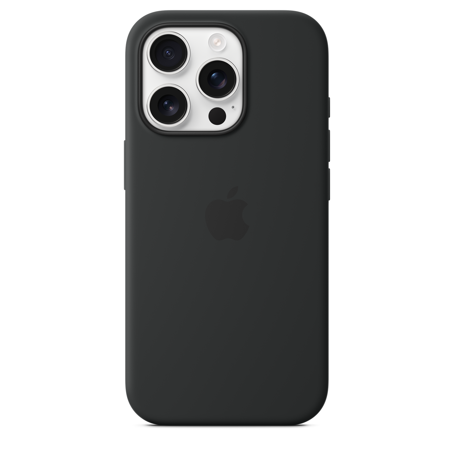 Coque en silicone avec MagSafe pour iPhone 16 Pro - Noir