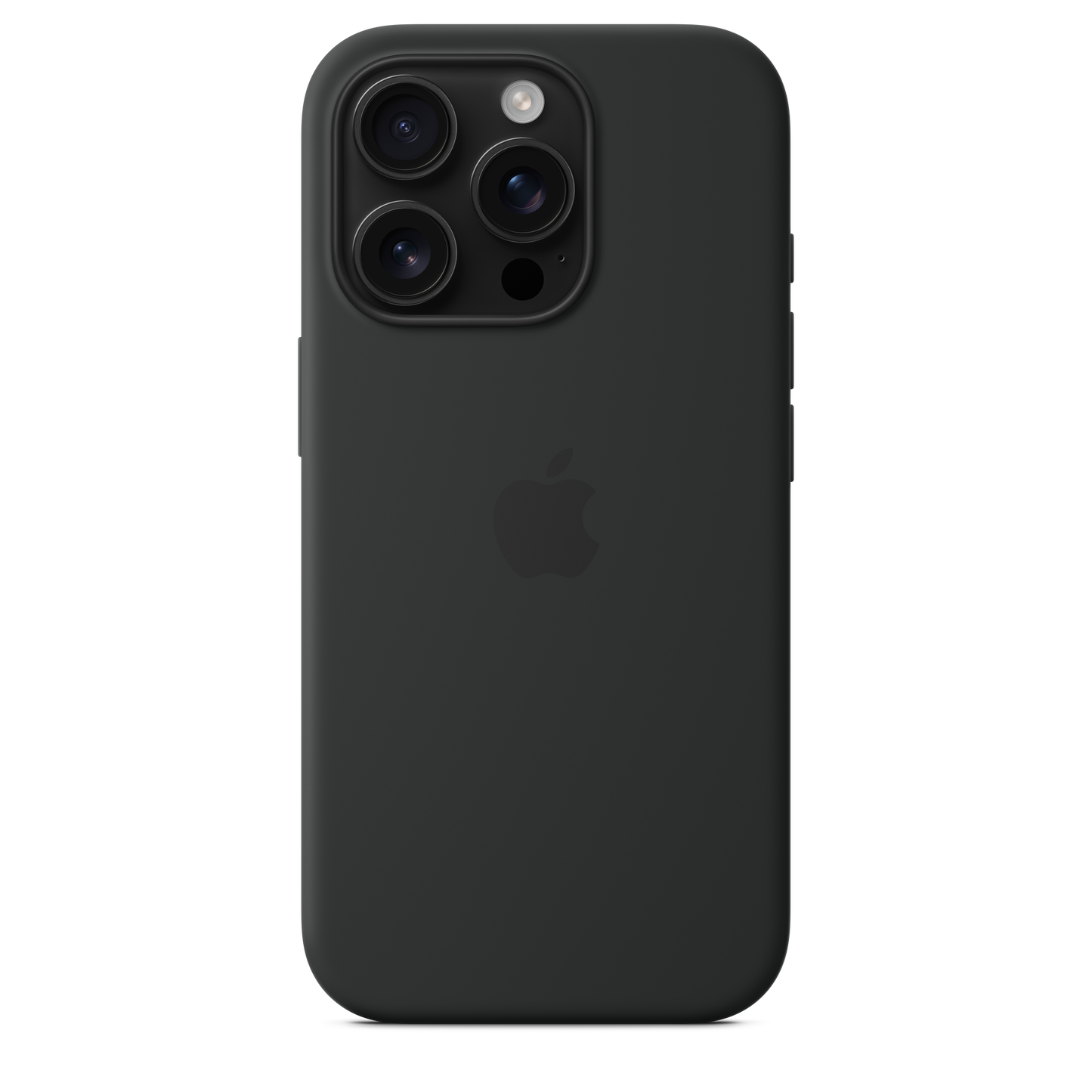 Coque en silicone avec MagSafe pour iPhone 16 Pro - Noir