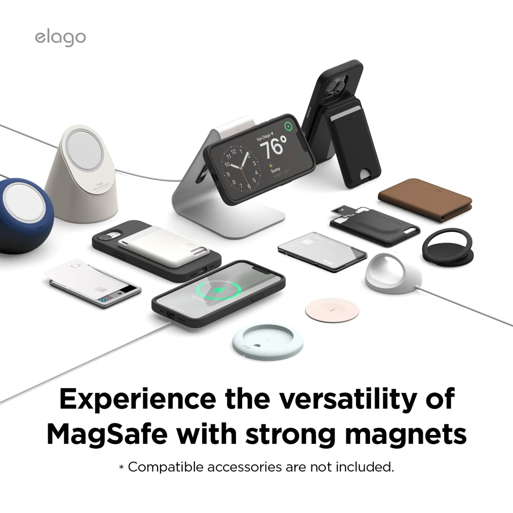 Elago Coque Silicone Magsafe pour iPhone 16e • Noir