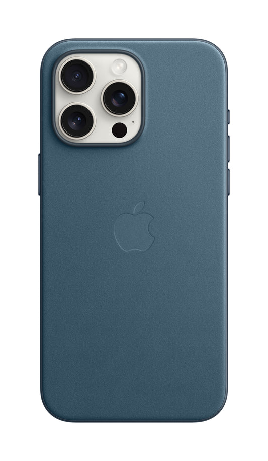 Apple Coque en tissage fin avec MagSafe pour iPhone 15 Pro Max • Bleu Pacifique