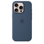Coque en silicone avec MagSafe pour iPhone 16 Pro - Denim