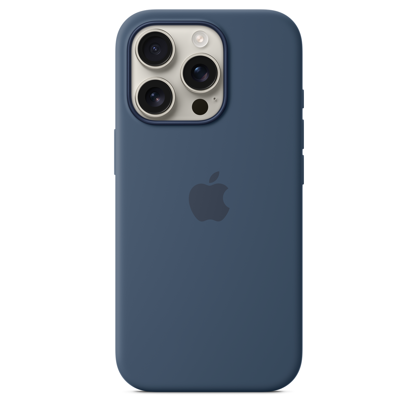 Coque en silicone avec MagSafe pour iPhone 16 Pro - Denim