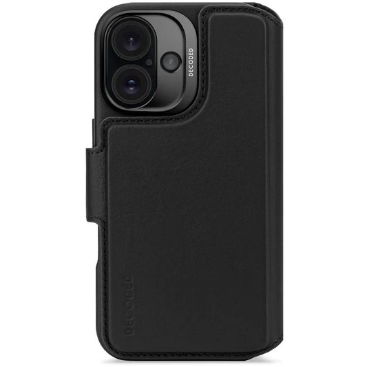 Decoded • Etui Portefeuille amovible pour iPhone 16 Plus • Noir