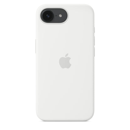 Apple Coque en silicone pour iPhone 16e • Blanc