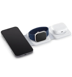 Lineheart • Chargeur 3 en 1 sans fil • Blanc